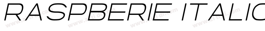 Raspberie Italic字体转换